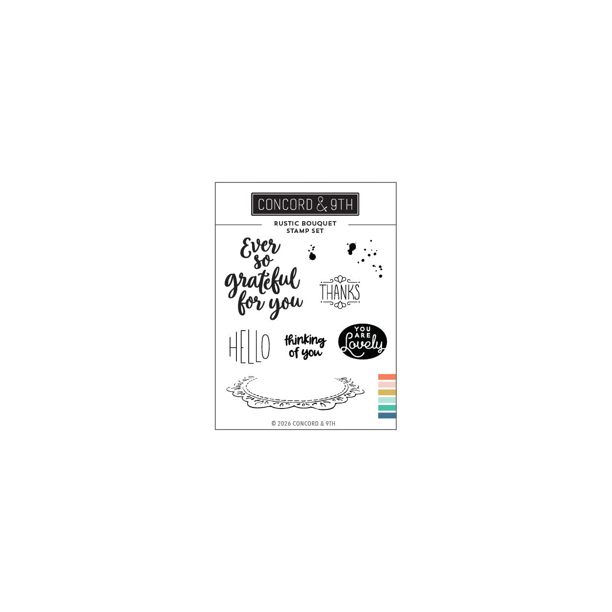 Concord & 9th - Rustic Bouquet Stamp Set