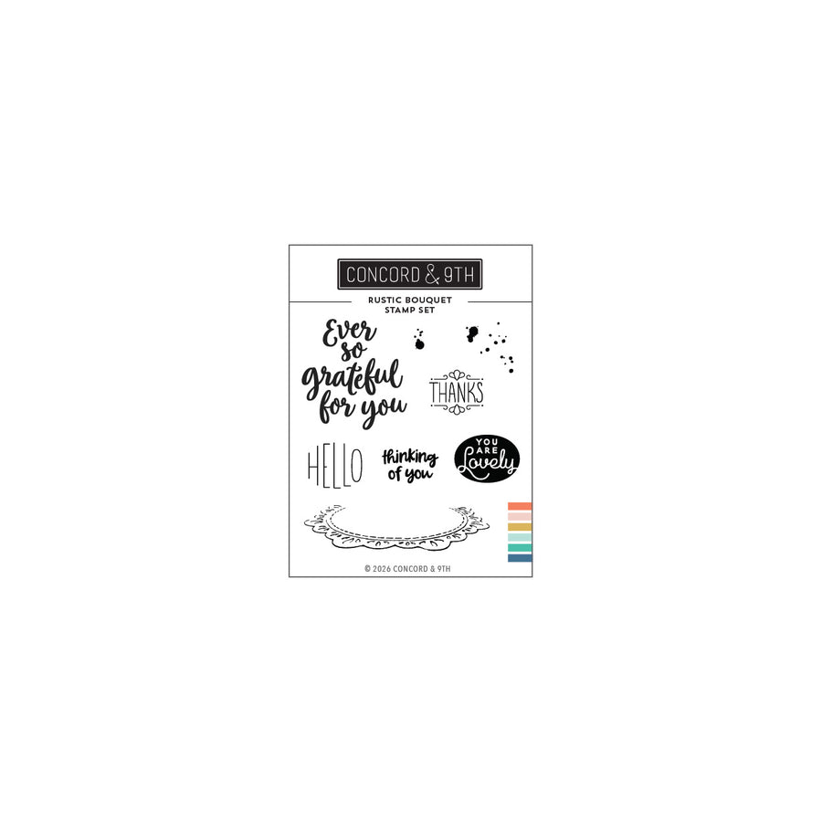 Concord & 9th - Rustic Bouquet Stamp Set