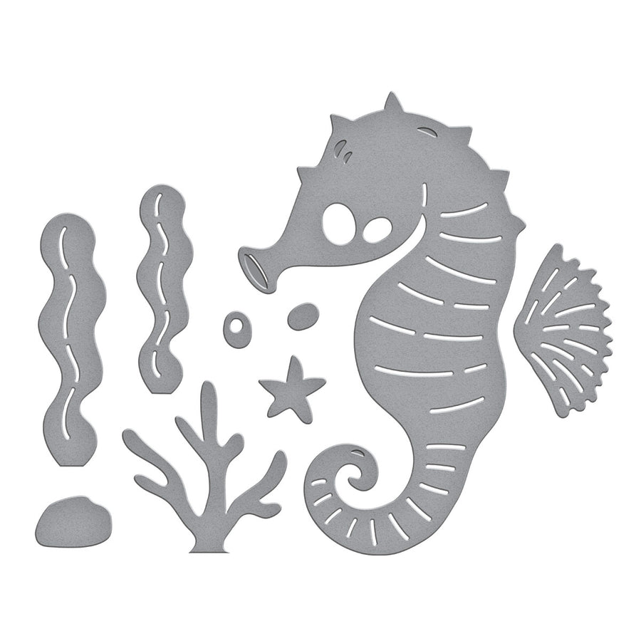 Spellbinders - Luna the Seahorse Etched Dies from the Out and About Collection