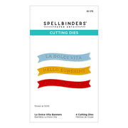 Spellbinders - La Dolce Vita Banners Etched Dies from the La Dolce Vita Collection