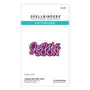 Spellbinders - Layered Get Well Soon Etched Dies