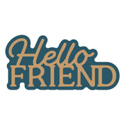 Spellbinders - Layered Hello Friend Etched Dies