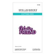 Spellbinders - Layered Hello Friend Etched Dies