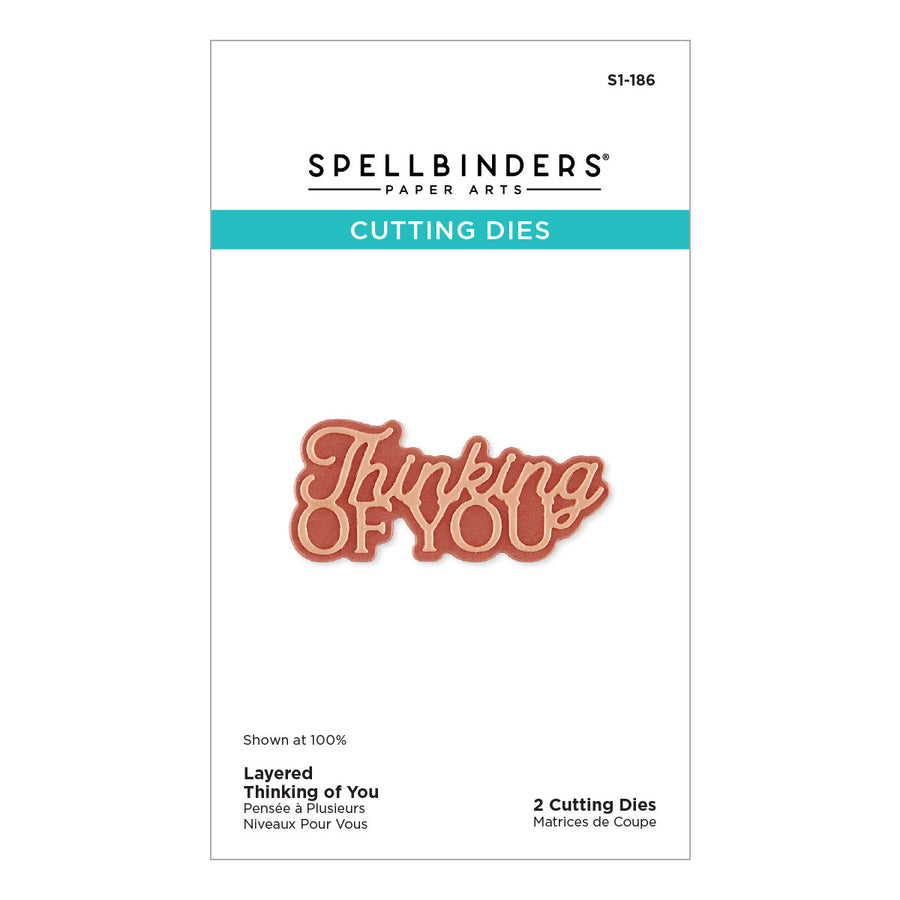 Spellbinders - Layered Thinking of You Etched Dies