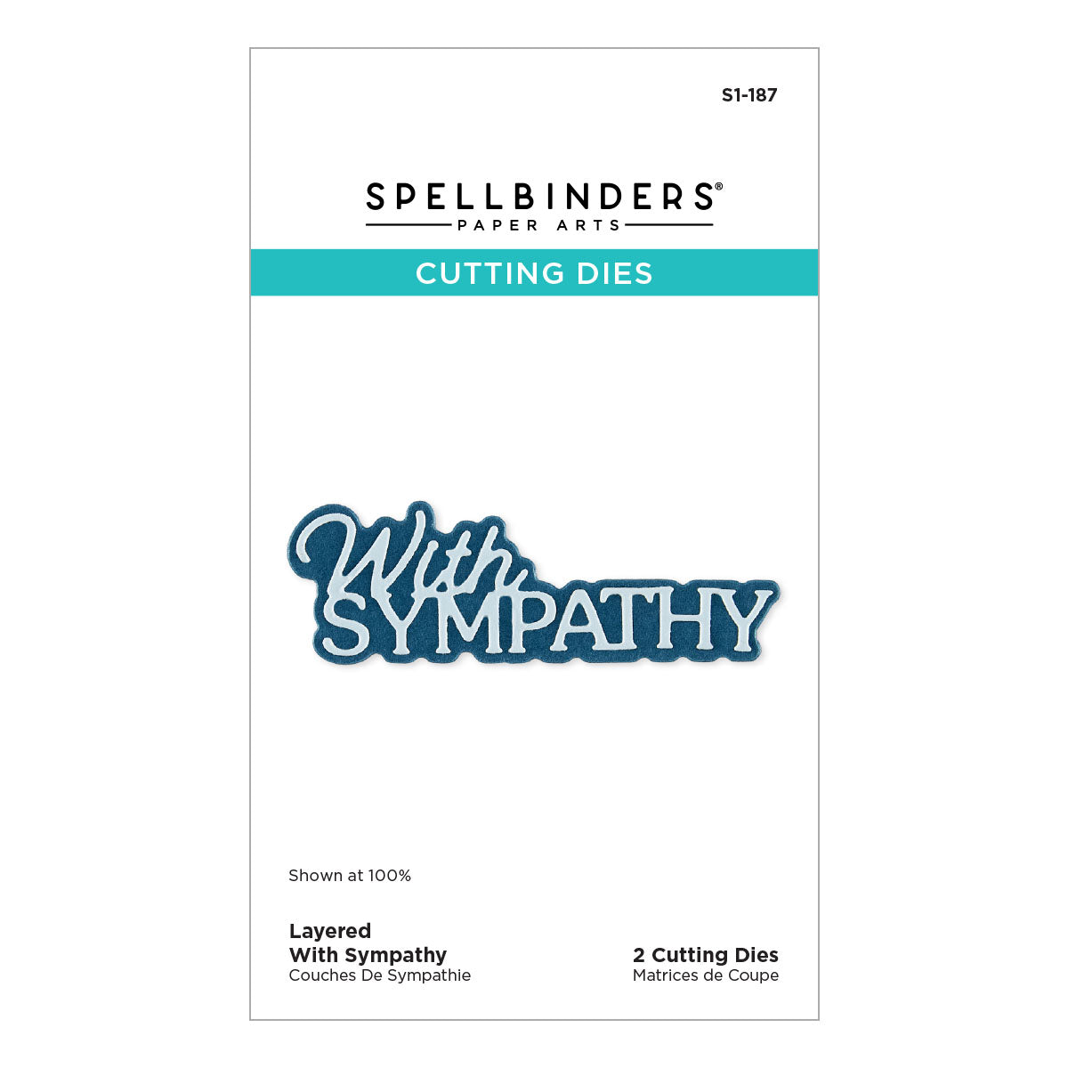 Spellbinders - Layered With Sympathy Etched Dies