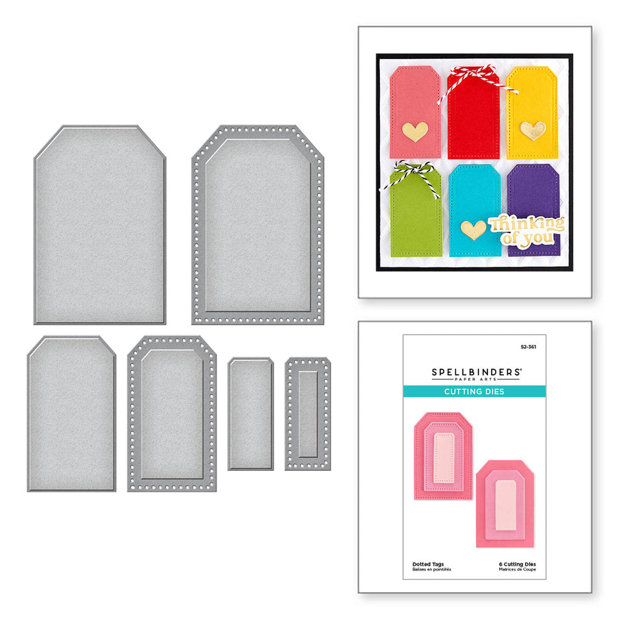 Spellbinders - Dotted Tags Etched Dies