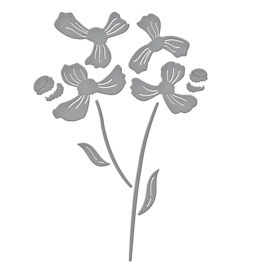 Spellbinders - Layered Anemone Etched Dies from the Spotlight Frames and Florals Collection by Lisa Horton