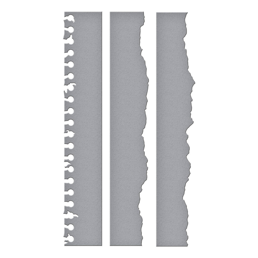 Spellbinders - Torn Paper Edges Etched Dies from the Take Note Collection