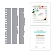Spellbinders - Torn Paper Edges Etched Dies from the Take Note Collection