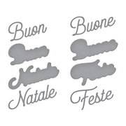 Spellbinders - Italian Holiday Sentiments Etched Dies from the International Holiday Sentiments Collection