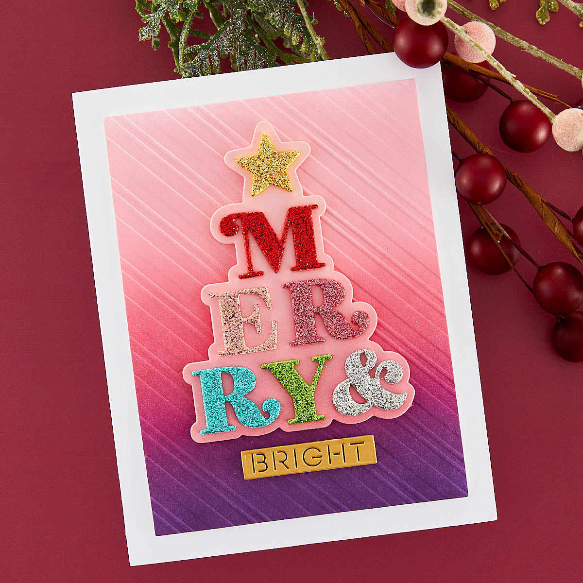 Spellbinders - Merry & Bright Etched Dies from the Merry & Bright Collection
