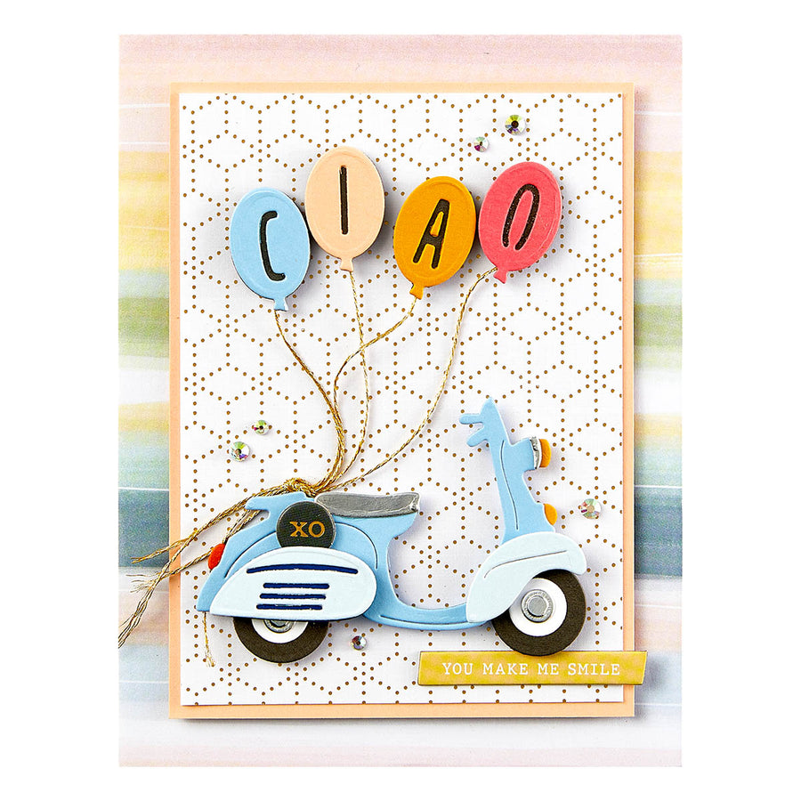 Spellbinders - Ciao Etched Dies from the Heartfelt Collection