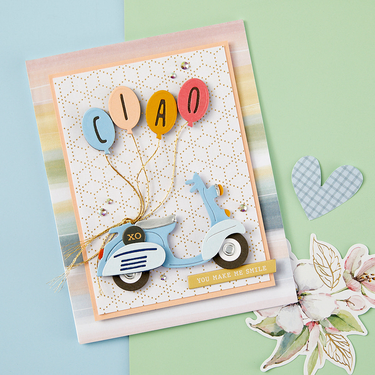 Spellbinders - Ciao Etched Dies from the Heartfelt Collection
