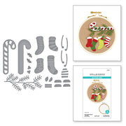 Spellbinders - Faux Embroidered Stockings Etched Dies from the Nichol's Needlework Collection by Nichol Spohr