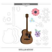 Spellbinders - Mini Guitar Etched Dies from the Bibi's Musical Notes Collection by Bibi Cameron
