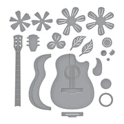 Spellbinders - Mini Guitar Etched Dies from the Bibi's Musical Notes Collection by Bibi Cameron