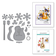 Spellbinders - Mini Guitar Etched Dies from the Bibi's Musical Notes Collection by Bibi Cameron