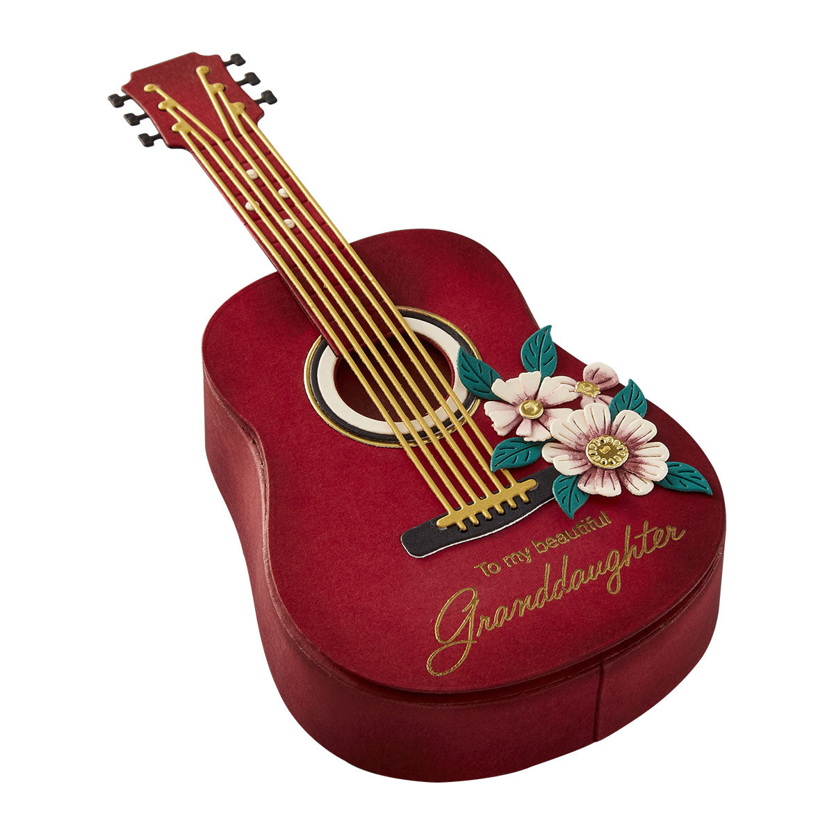 Spellbinders - Majestic Guitar Box Side Panels Etched Dies from the Bibi's Musical Notes Collection by Bibi Cameron