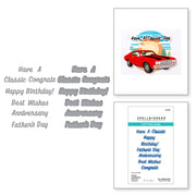 Spellbinders - Classic Sentiments Etched Dies from the Classic Road Legends Collection by Mindy Eggen