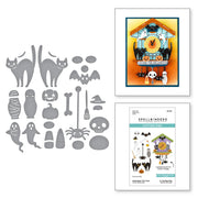 Spellbinders - Halloween Tick Tock Etched Dies from the Cuckoo Cottage Collection