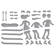 Spellbinders - Hit the Slopes Etched Dies from the Ski-son's Greetings Collection by Simon Hurley
