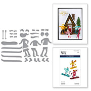 Spellbinders - Hit the Slopes Etched Dies from the Ski-son's Greetings Collection by Simon Hurley