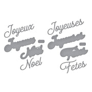 Spellbinders - French Holiday Sentiments Etched Dies from the International Holiday Sentiments Collection