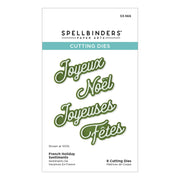 Spellbinders - French Holiday Sentiments Etched Dies from the International Holiday Sentiments Collection