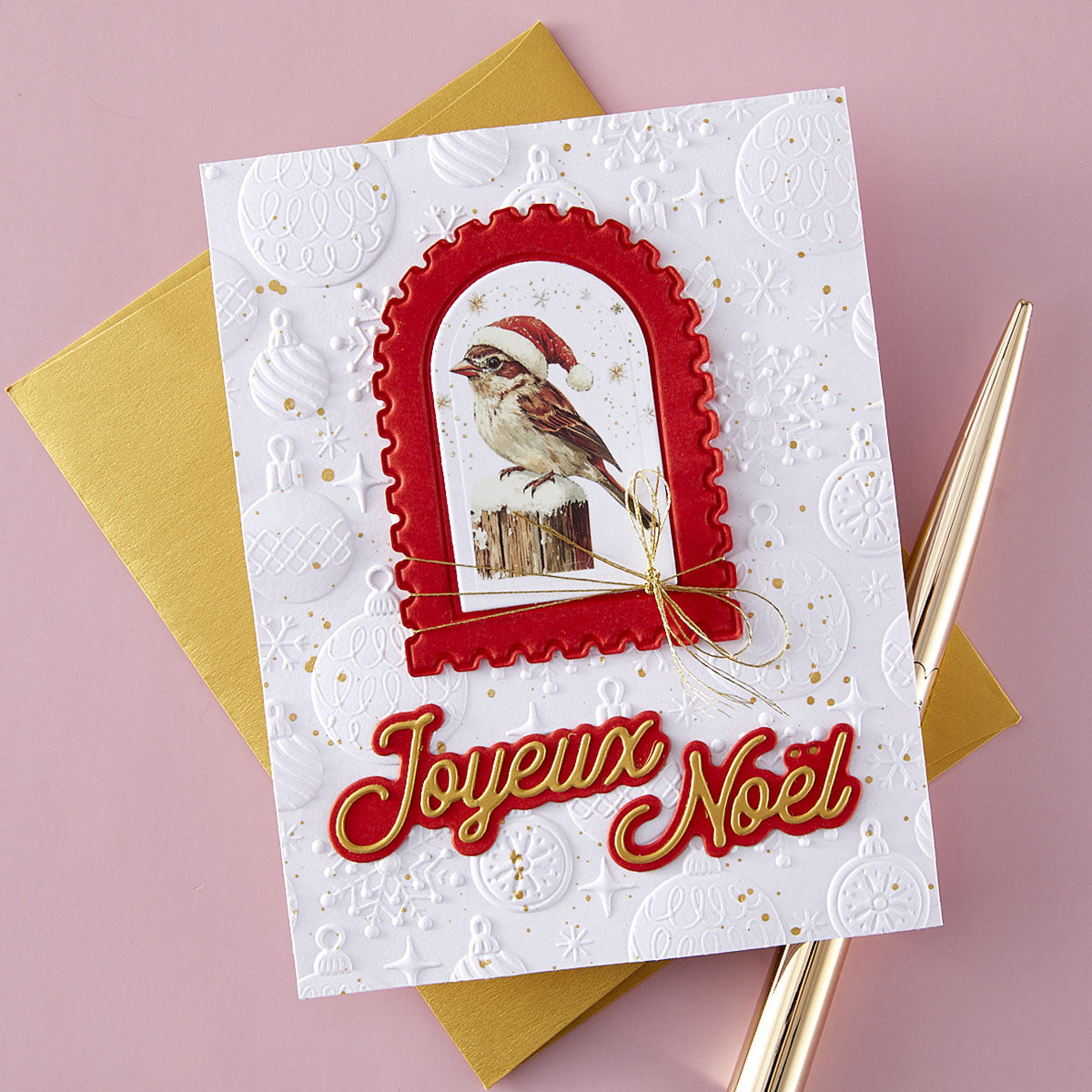 Spellbinders - French Holiday Sentiments Etched Dies from the International Holiday Sentiments Collection