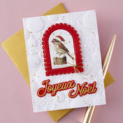 Spellbinders - French Holiday Sentiments Etched Dies from the International Holiday Sentiments Collection