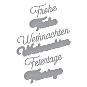 Spellbinders - German Holiday Sentiments Etched Dies from the International Holiday Sentiments Collection