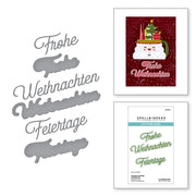 Spellbinders - German Holiday Sentiments Etched Dies from the International Holiday Sentiments Collection