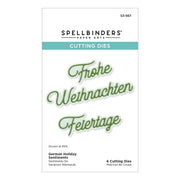Spellbinders - German Holiday Sentiments Etched Dies from the International Holiday Sentiments Collection