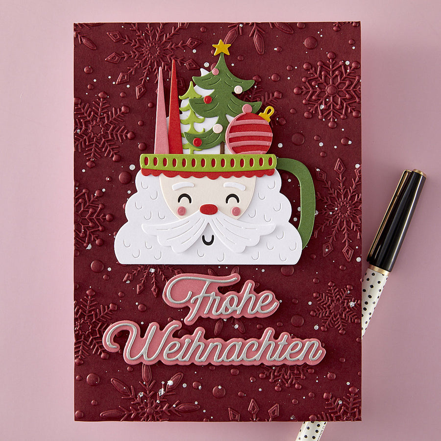 Spellbinders - German Holiday Sentiments Etched Dies from the International Holiday Sentiments Collection