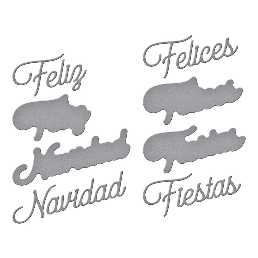 Spellbinders - Spanish Holiday Sentiments Etched Dies from the International Holiday Sentiments Collection
