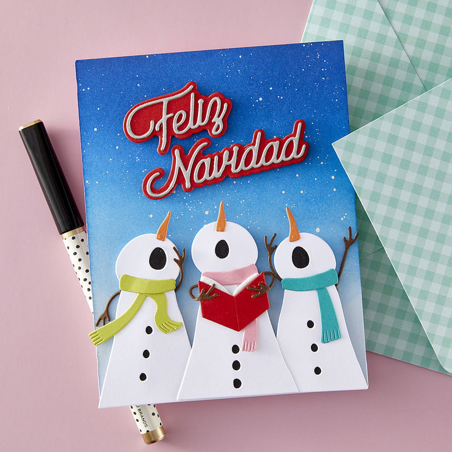 Spellbinders - Spanish Holiday Sentiments Etched Dies from the International Holiday Sentiments Collection