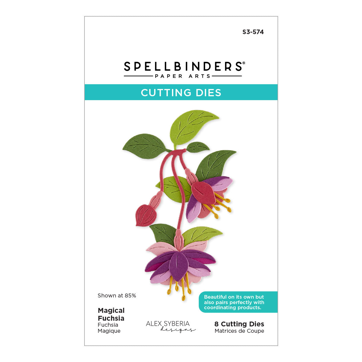 Spellbinders - Magical Fuchsia Etched Dies by Alex Syberia Designs