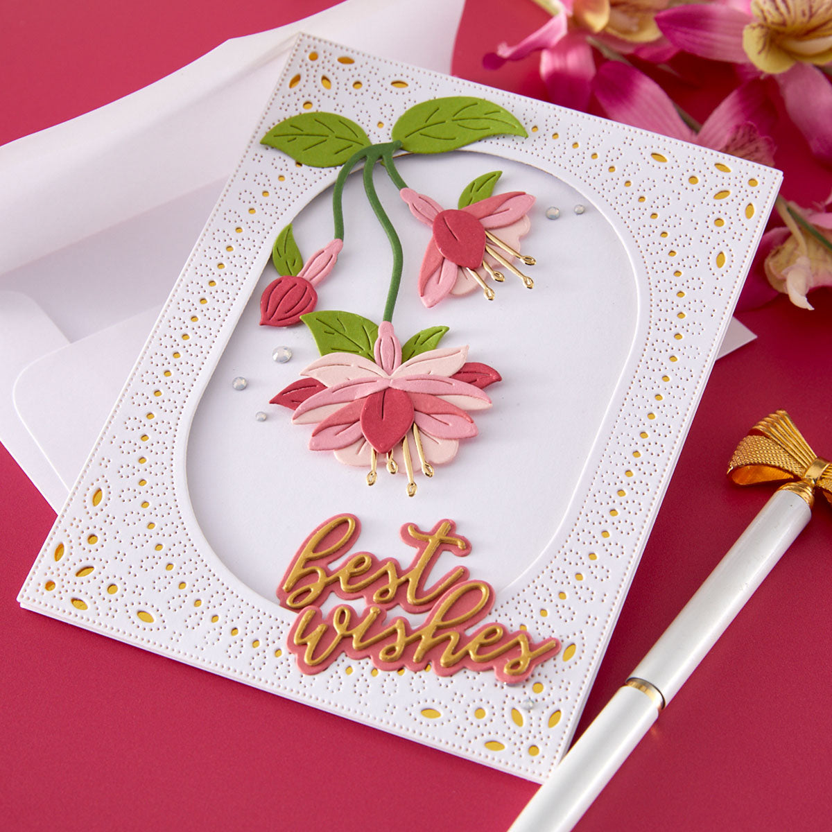 Spellbinders - Magical Fuchsia Etched Dies by Alex Syberia Designs