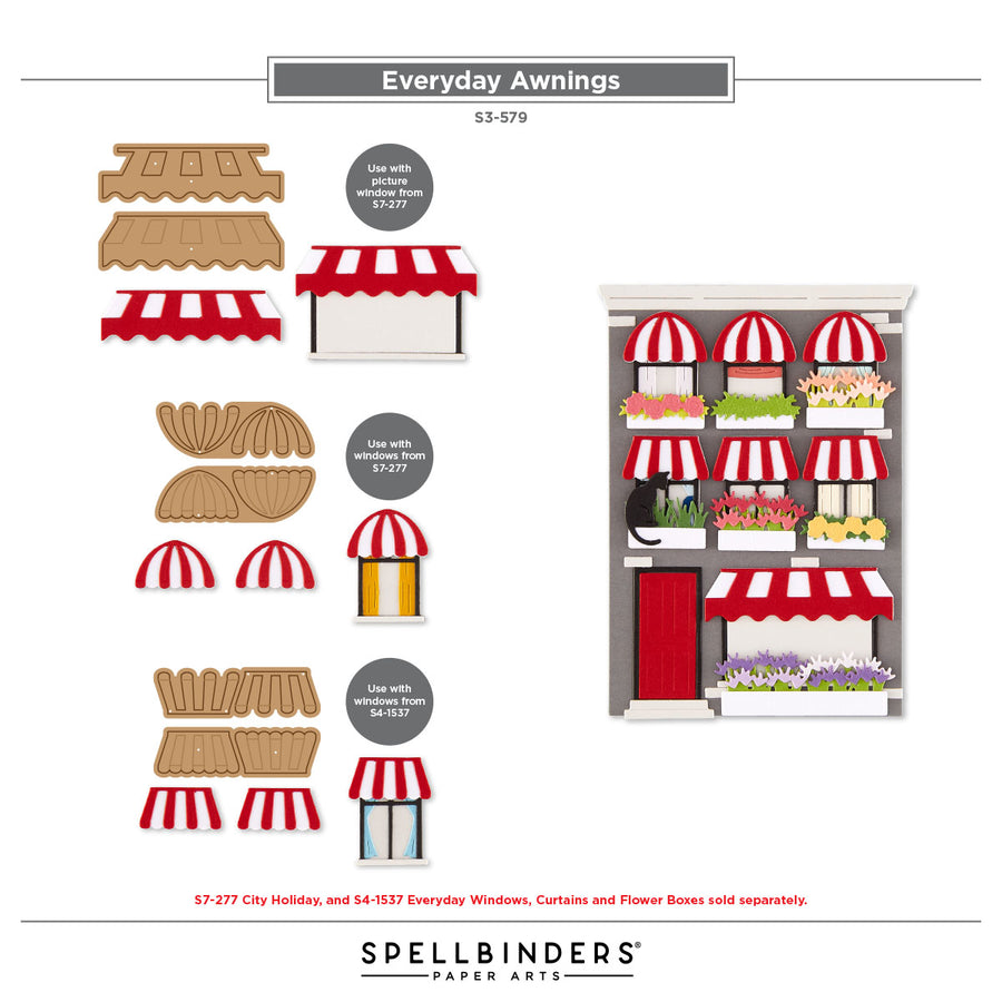 Spellbinders - Everyday Awnings Etched Dies by Yana Smakula