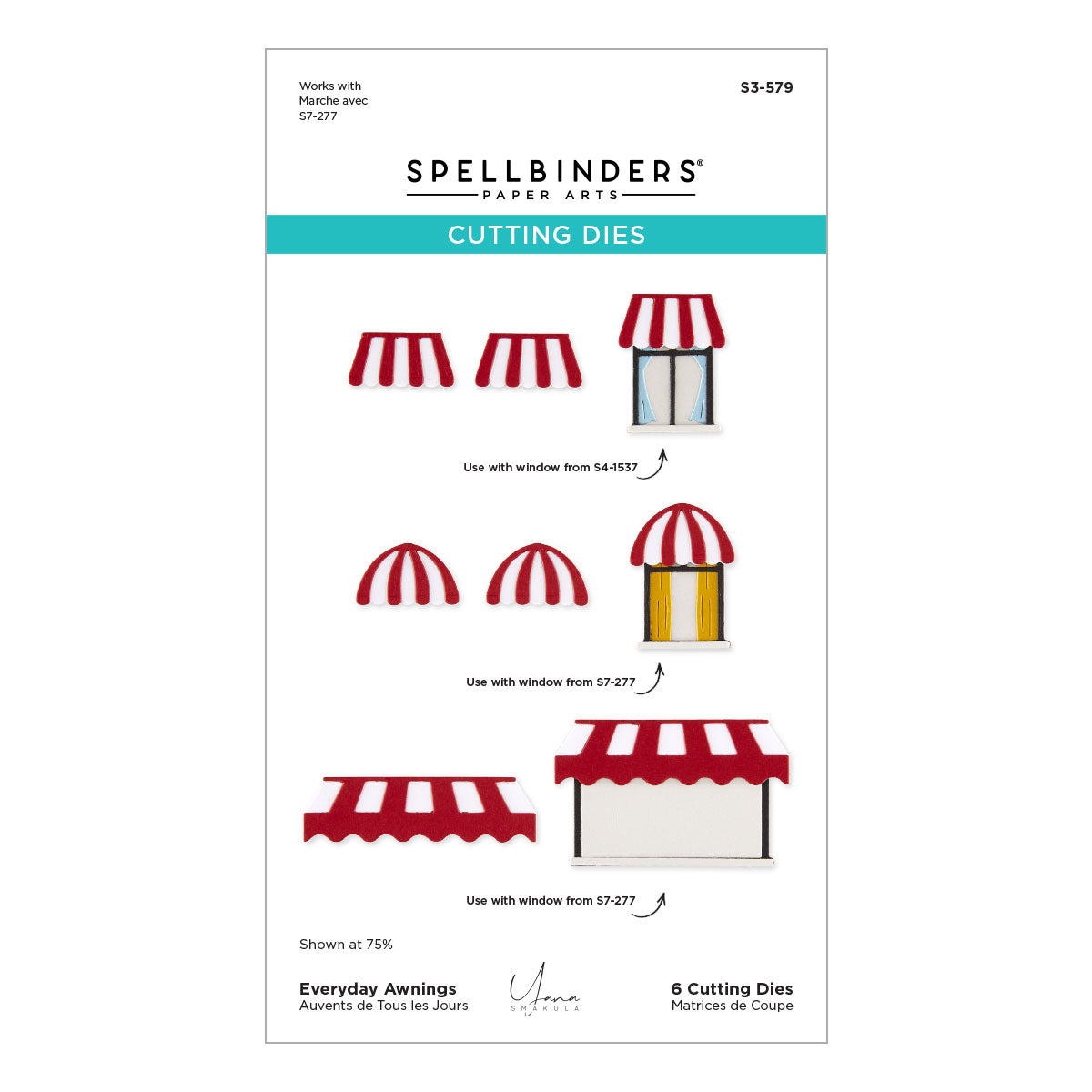 Spellbinders - Everyday Awnings Etched Dies by Yana Smakula