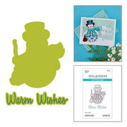 (PRE-ORDER) Spellbinders - BetterPress Society July 2026 (Snowman Wishes Press Plates, Die Set and Stencils Bundle)