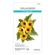 Spellbinders Paper Arts Cutting Dies package for Black-Eyed Susan Vine, showing a printed illustration of yellow flowers with green leaves on a white card.
