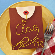 Spellbinders - Ciao Spaghetti Etched Dies from the La Dolce Vita Collection
