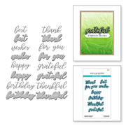 Spellbinders - Serenade Sentiments Etched Dies from the Serenade of Autumn Collection