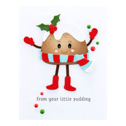 Spellbinders - Dancin' Figgy Pudding Etched Dies from the Dancin' Christmas Collection
