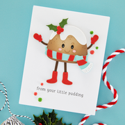 Spellbinders - Dancin' Figgy Pudding Etched Dies from the Dancin' Christmas Collection