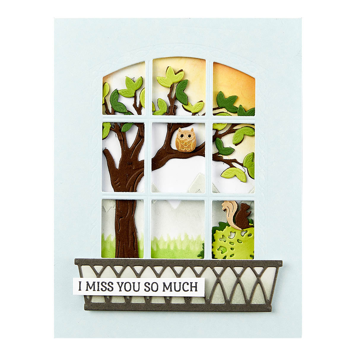 Spellbinders - Backyard Haven View Etched Dies from the Windows with a View Collection by Tina Smith