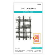 Spellbinders - Woven Lattice Texture Etched Dies from the Spotlight Frames and Florals Collection by Lisa Horton