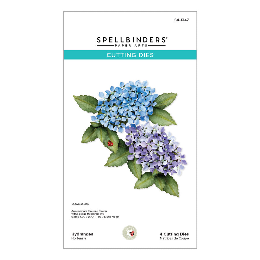 Spellbinders - Hydrangea Etched Dies from the Nature's Botanical Garden Collection by Susan Tierney-Cockburn