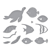 Spellbinders - Underwater Marine Life Etched Dies from the Tunnel Scapes Collection by Vicky Papaioannou